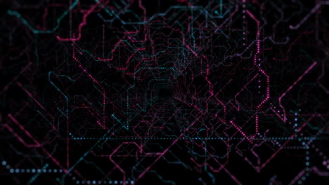abstract digital circuit tunnel