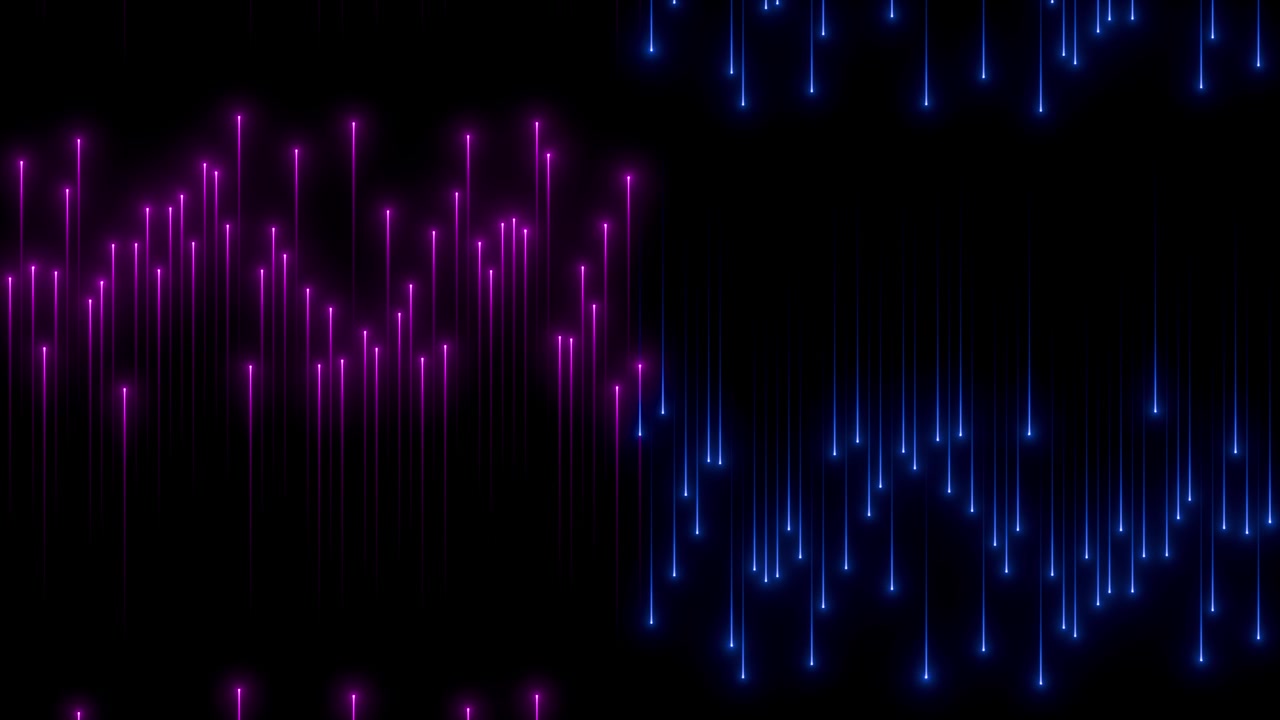 Abstract Background with Blue and Purple Glowing Data Streams