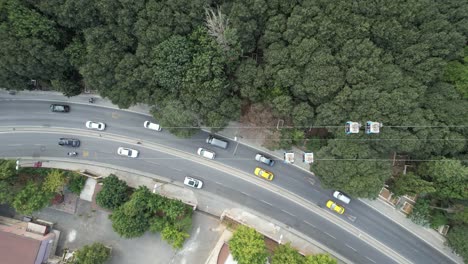 Vista-Aérea-De-La-Carretera-Verde