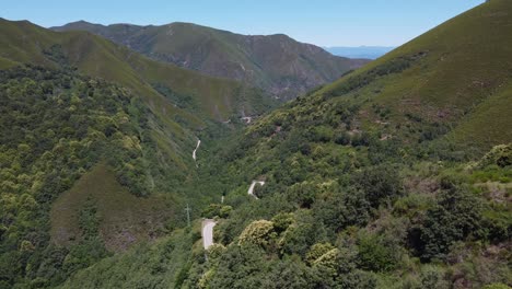 Flying-over-a-lonely-and-solitary-road-in-the-mountains