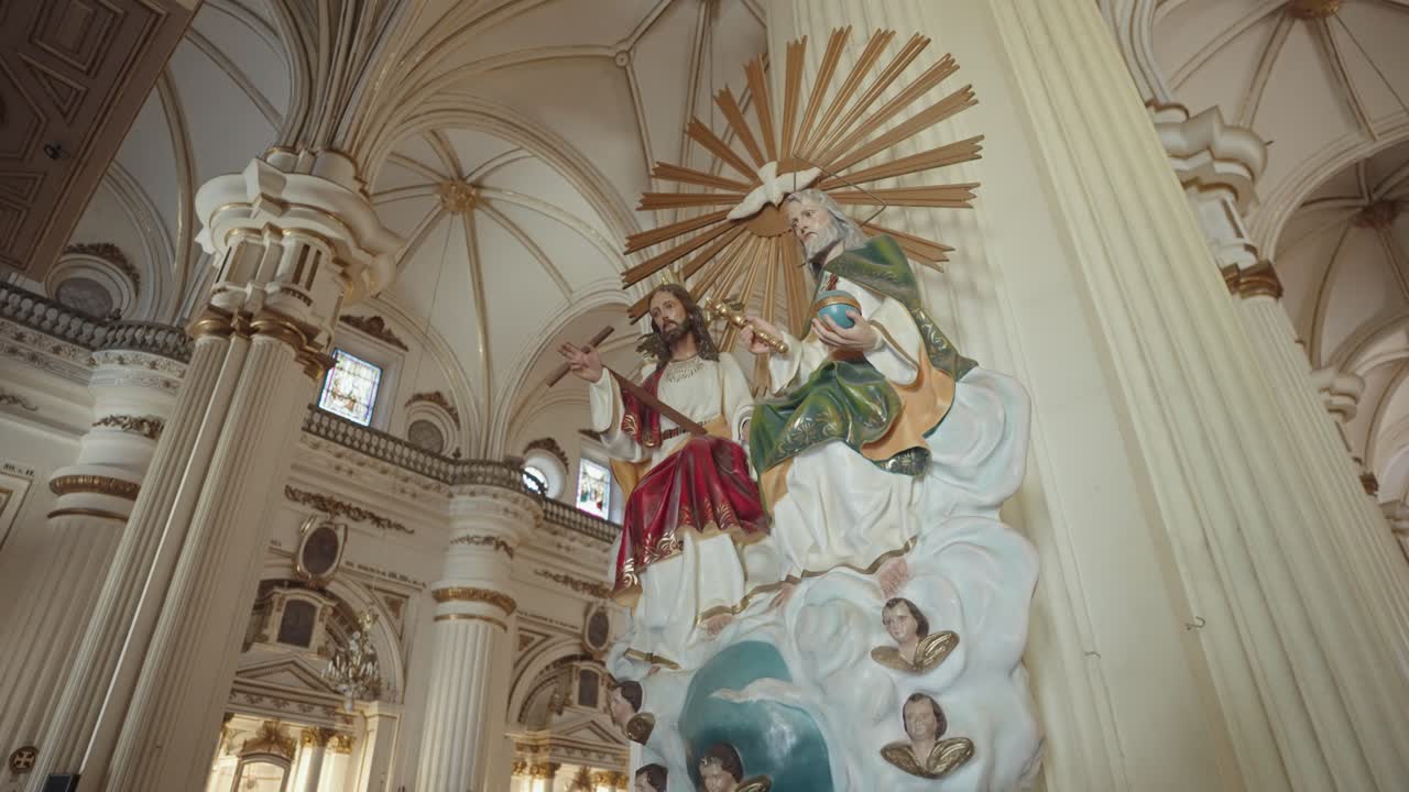 Religious Statues in a Church