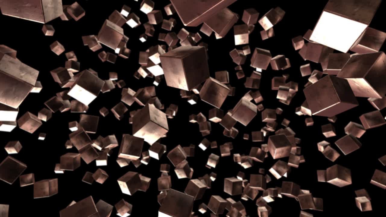 추상적인 큐브 배경 08