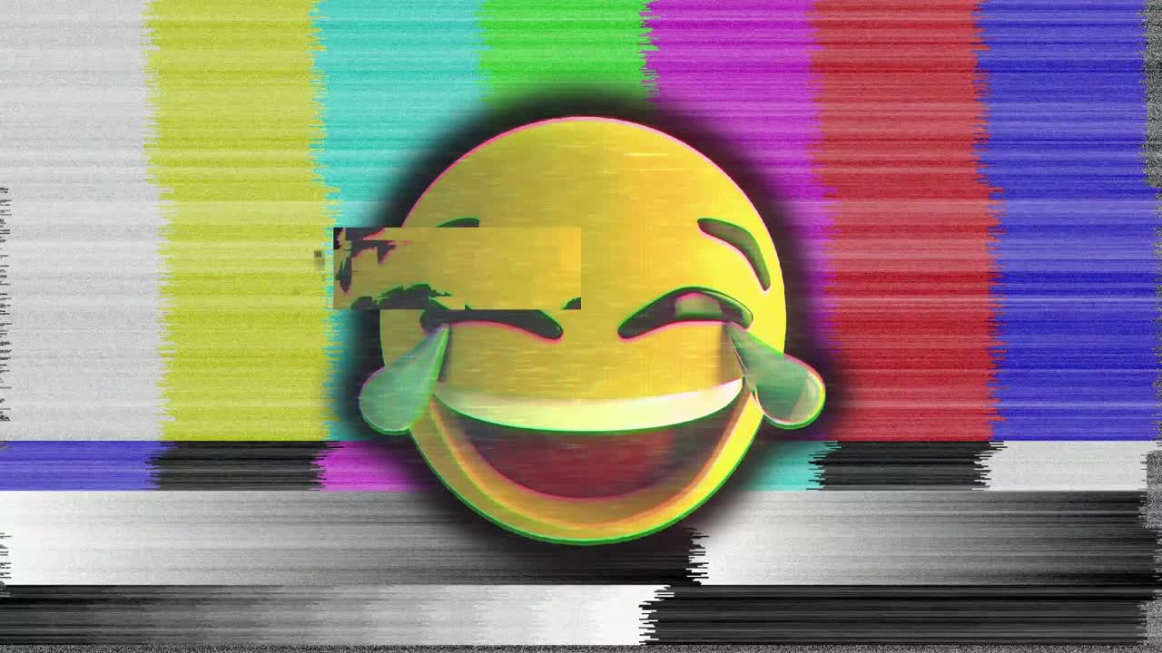 el emoticono se ríe.