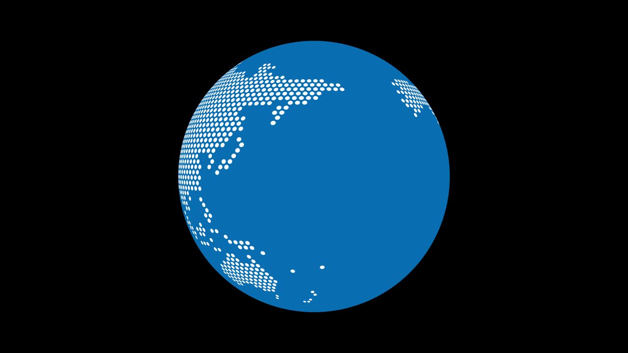 지구의 회전, 점 평평한 디자인