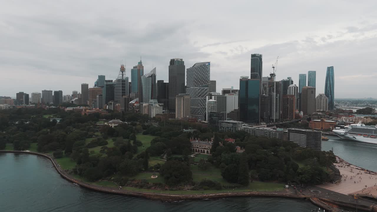 Sydney central business district from above