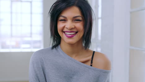 face, front and lipstick with a makeup artist