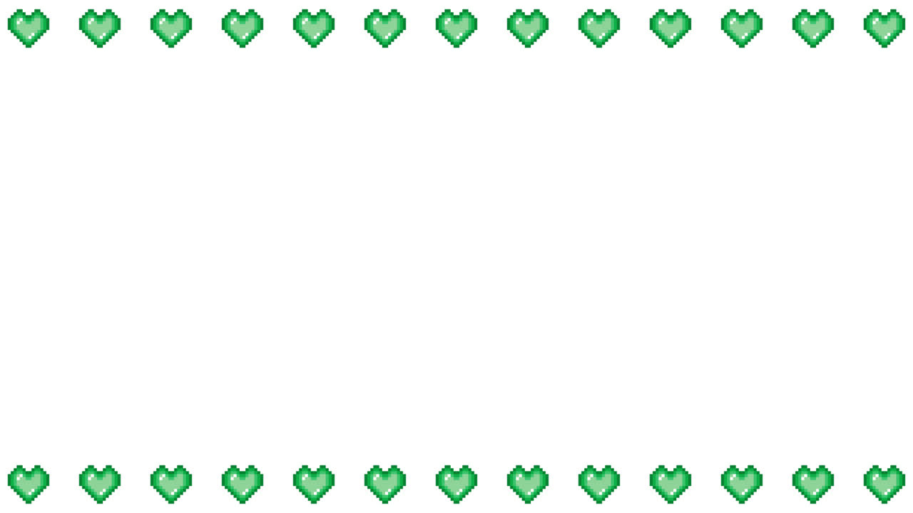 Pixel Art Mini Heart Frame Animated Overlay 1080p Transparent 30 fps (5).mov