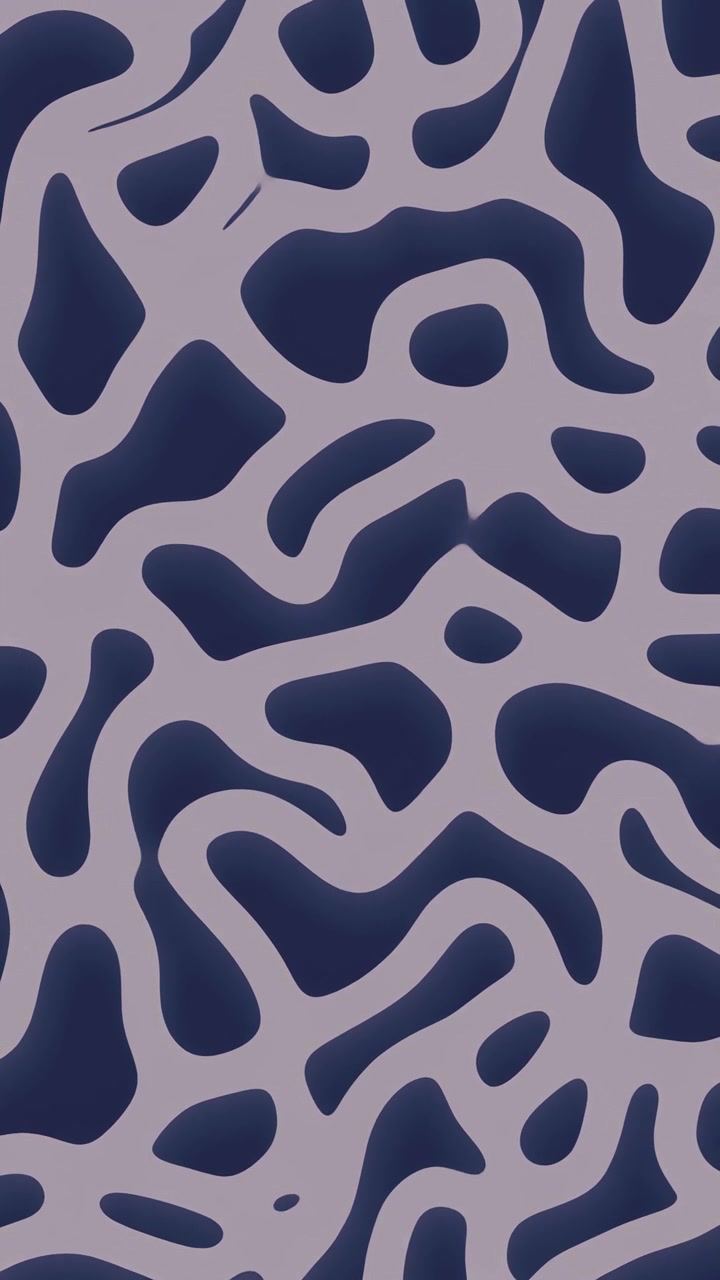 Dynamic Abstract Pattern of Blue Organic Shapes