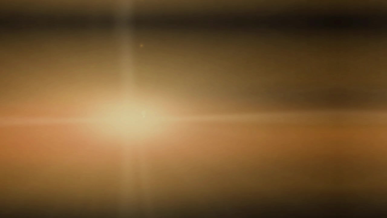 Bright Anamorphic Lens Flare Light Effect Transition on Black Background