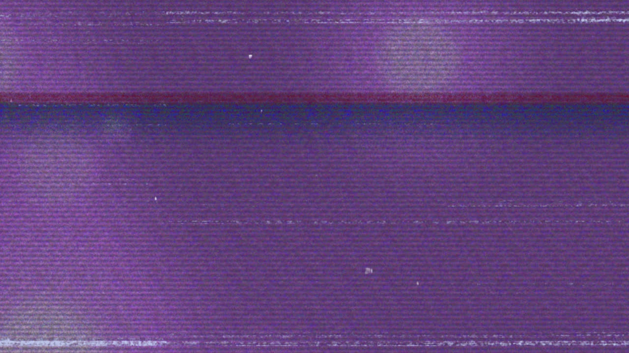 Animation of interference over glowing spots on purple background