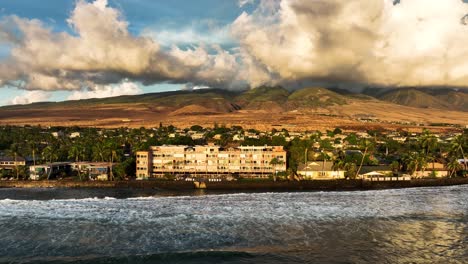 Hoteles-Frente-Al-Mar-En-Lahaina-Maui-Impresionantes-Vistas-Aéreas