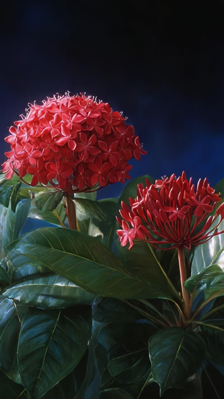 Fiori rossi incantevoli: una vivace rappresentazione della bellezza della natura con una lussureggiante vegetazione verde e petali sorprendenti che illuminano lo sfondo mistico