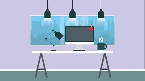 workspace office scene