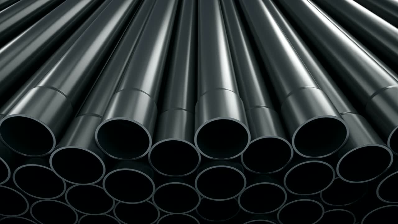 tuberías de enchufe de plástico en el almacén