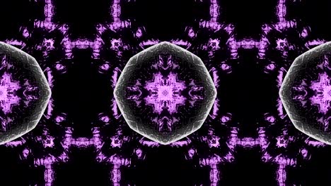 fondo decorativo abstractamente adornado con bucles. caleidoscopio o mandala en 3d.