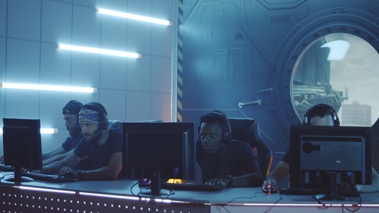 Gaming Team Losing a Match Medium Closeup of a Gaming Team Losing a Match at a Tournament