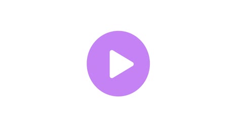 play color button music icon video animation. animated play click start playing isolated