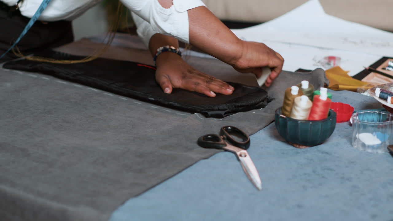 Woman working closeup