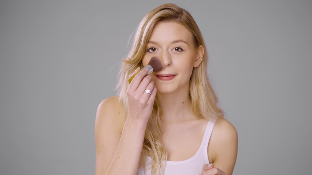 Woman Applying Makeup