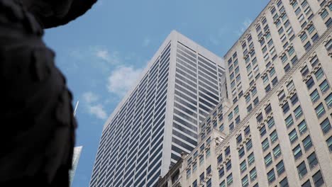 arquitectura de la ciudad de nueva york, cámara lenta cinematográfica