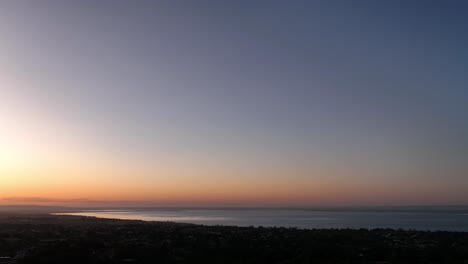 pretty sunset over ocean in geelong