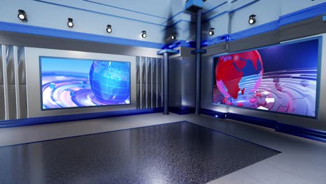 3d virtual tv studio news