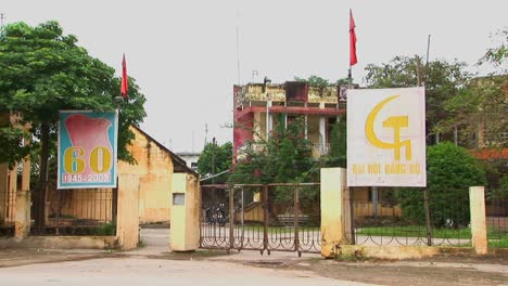 a local communist party building in vietnam