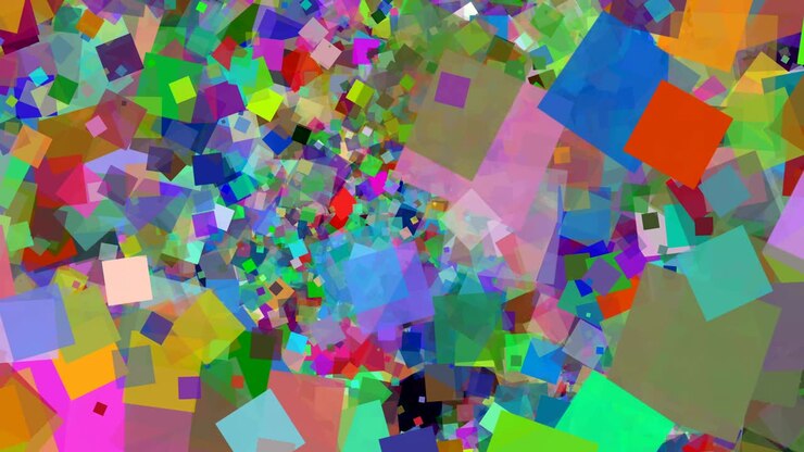 Abstract animation computer rendered images