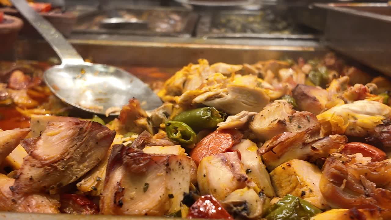 Chicken Stir-Fry at a Buffet