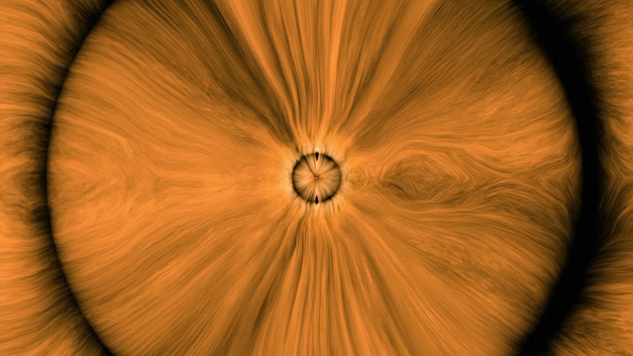 Abstract Orange Circle Pattern
