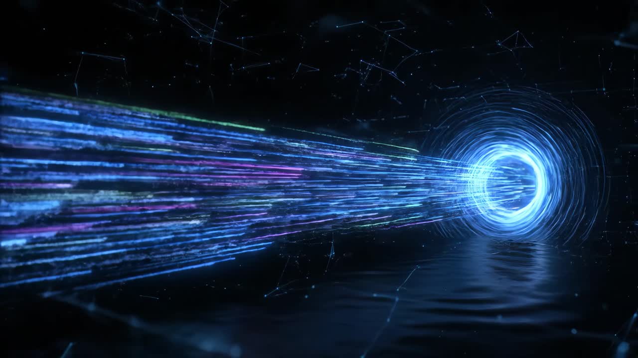 Abstract Technology Tunnel