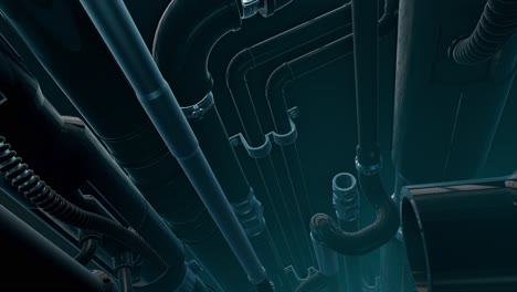 abstract industrial pipes and tubes background