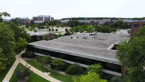 Aerial-view-of-the-international-student-center-at-MSU