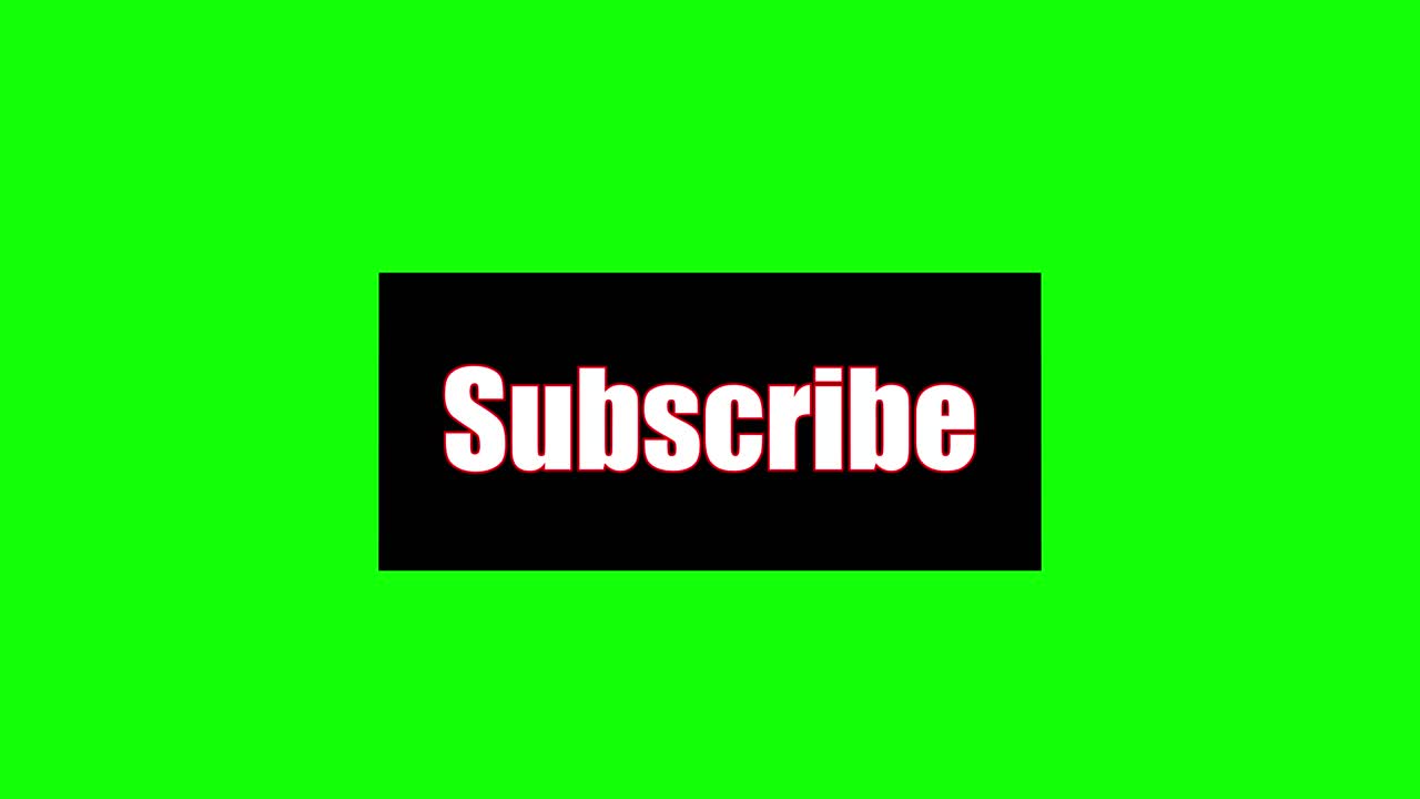 Subscribe Like Share Animated 4K Video - Chroma Key Green Screen Box Flip Text Overlay