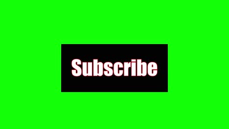 subscribe like share animated 4k video - chroma key green screen box flip text overlay