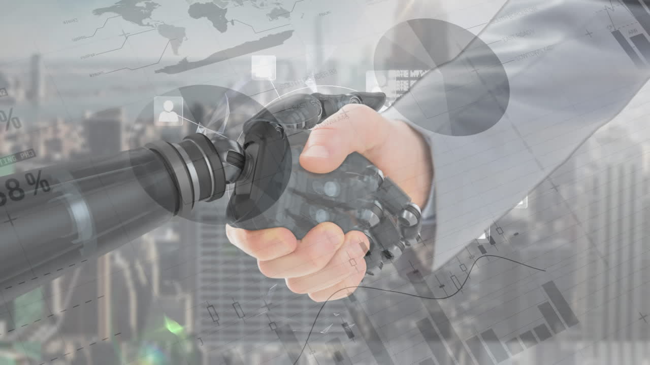 인간과 로 ⁇  사이의 악수