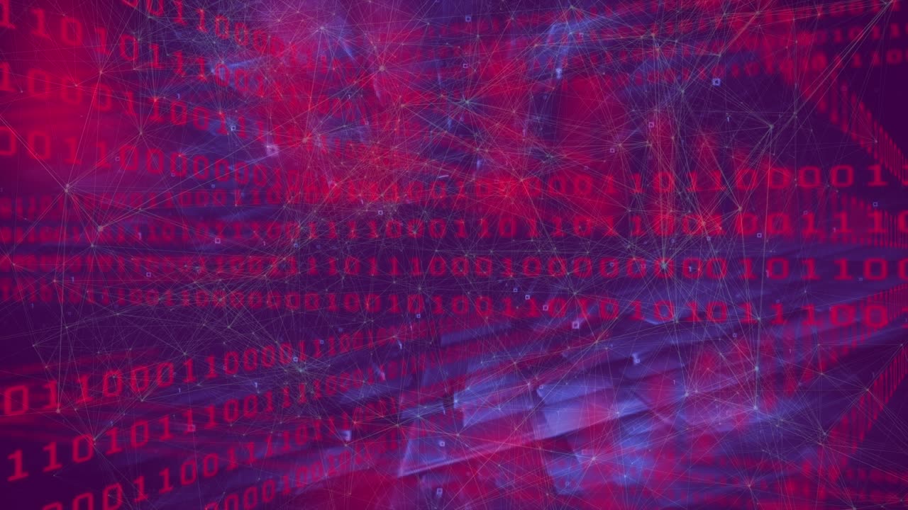 Animation of scope scanning with countdown over binary coding
