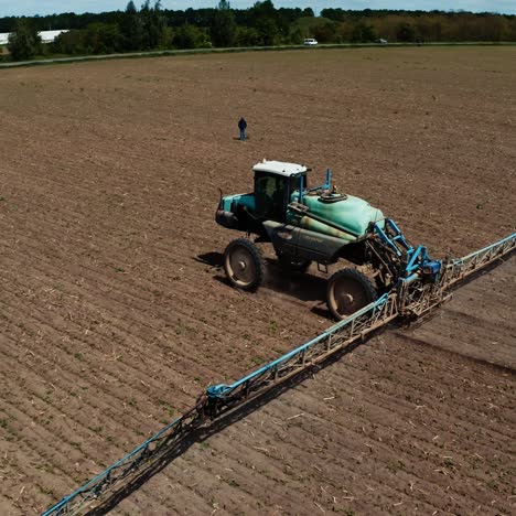 treatment of fields with pestecides
