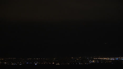 night thunderstrom with lightning discharges