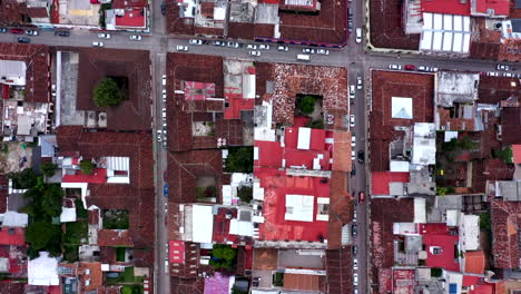 Vista-Aérea-De-La-Ciudad-De-San-Cristóbal-De-Las-Casas-En-Chiapas,-México