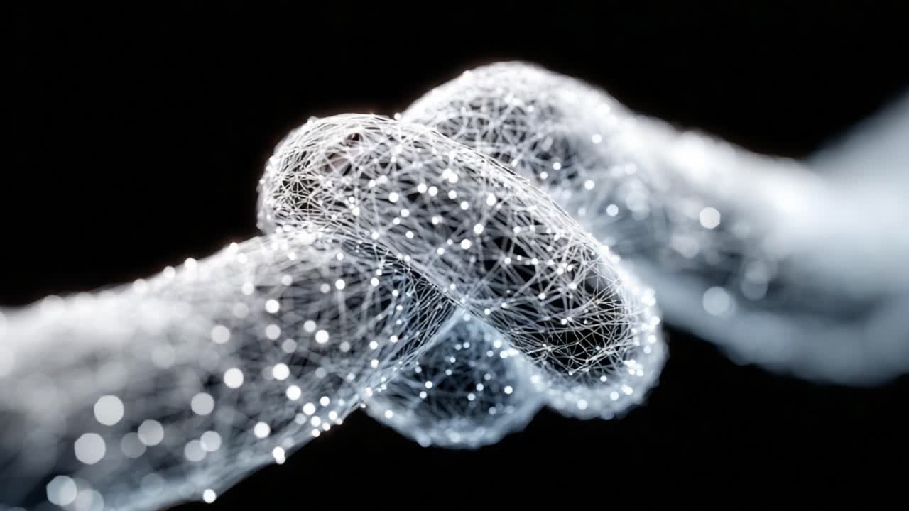 An Intricate Digital Knot: Exploring the Complexities of a Networked Structure Through Luminous Fiber Optics and the Interweaving of Points in Dark Space