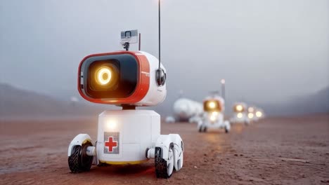 medical rescue robots on mars