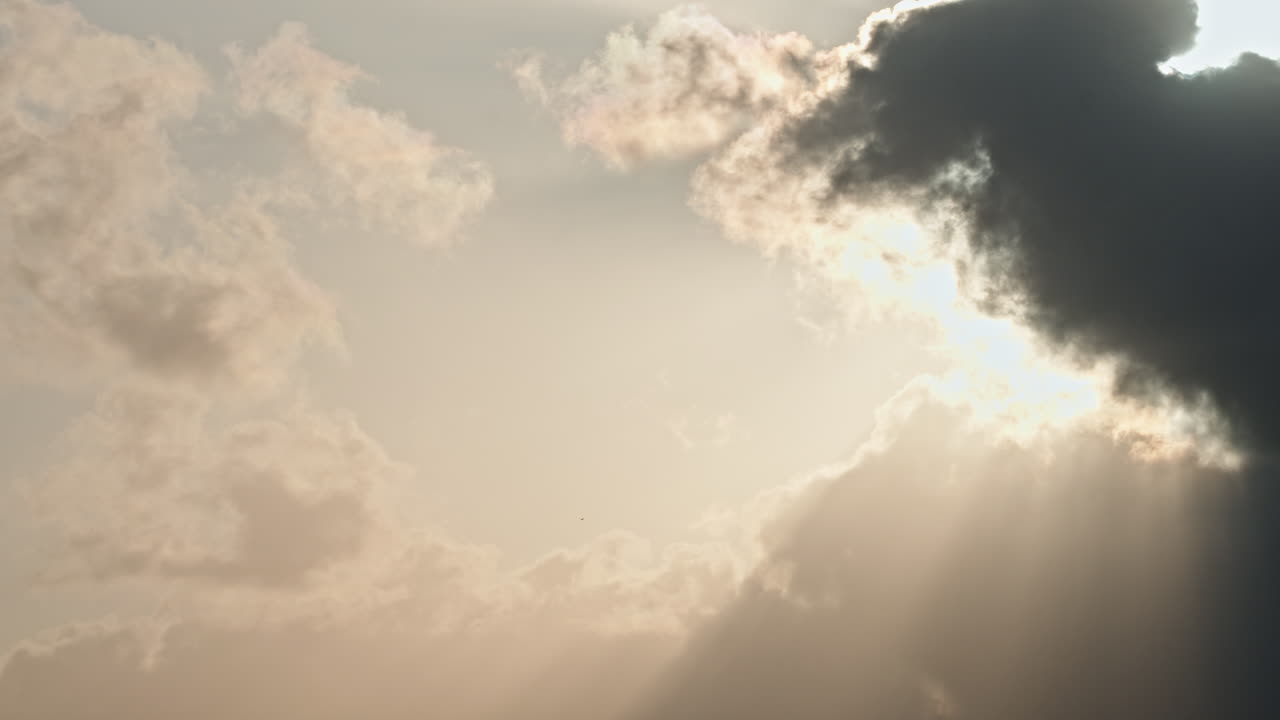 Golden sunset timelapse with clouds drifting beautifully