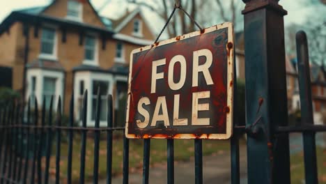 for sale sign on a property