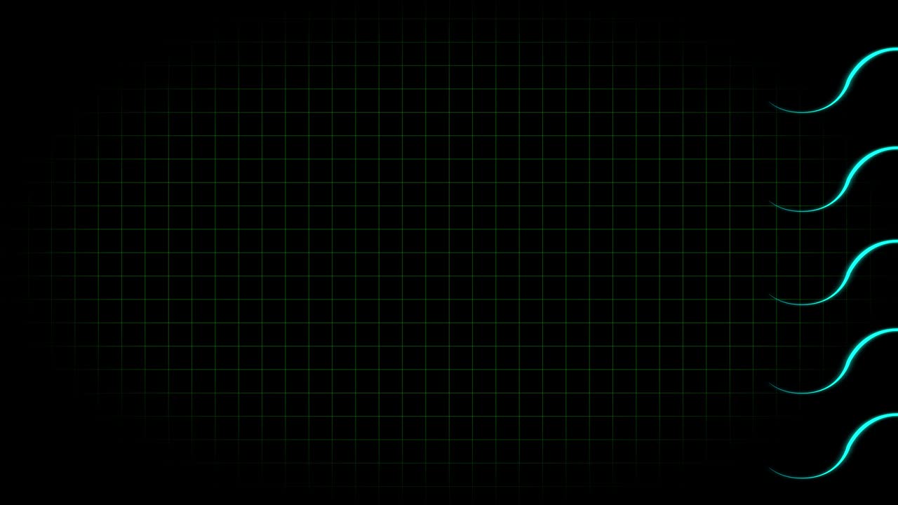 전기 심장 기록 오실로스코프 파동 형태 애니메이션 모션 그래픽