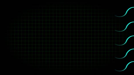 electrocardiograma osciloscopio forma de onda animación gráficos de movimiento