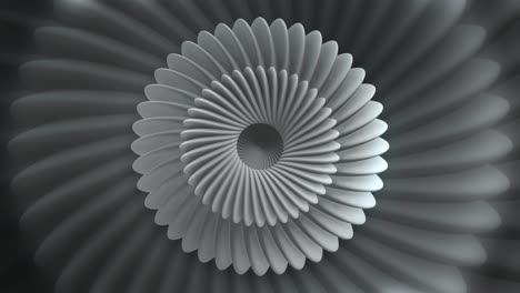 Abstract 3D Geometric Design with Spiral Pattern