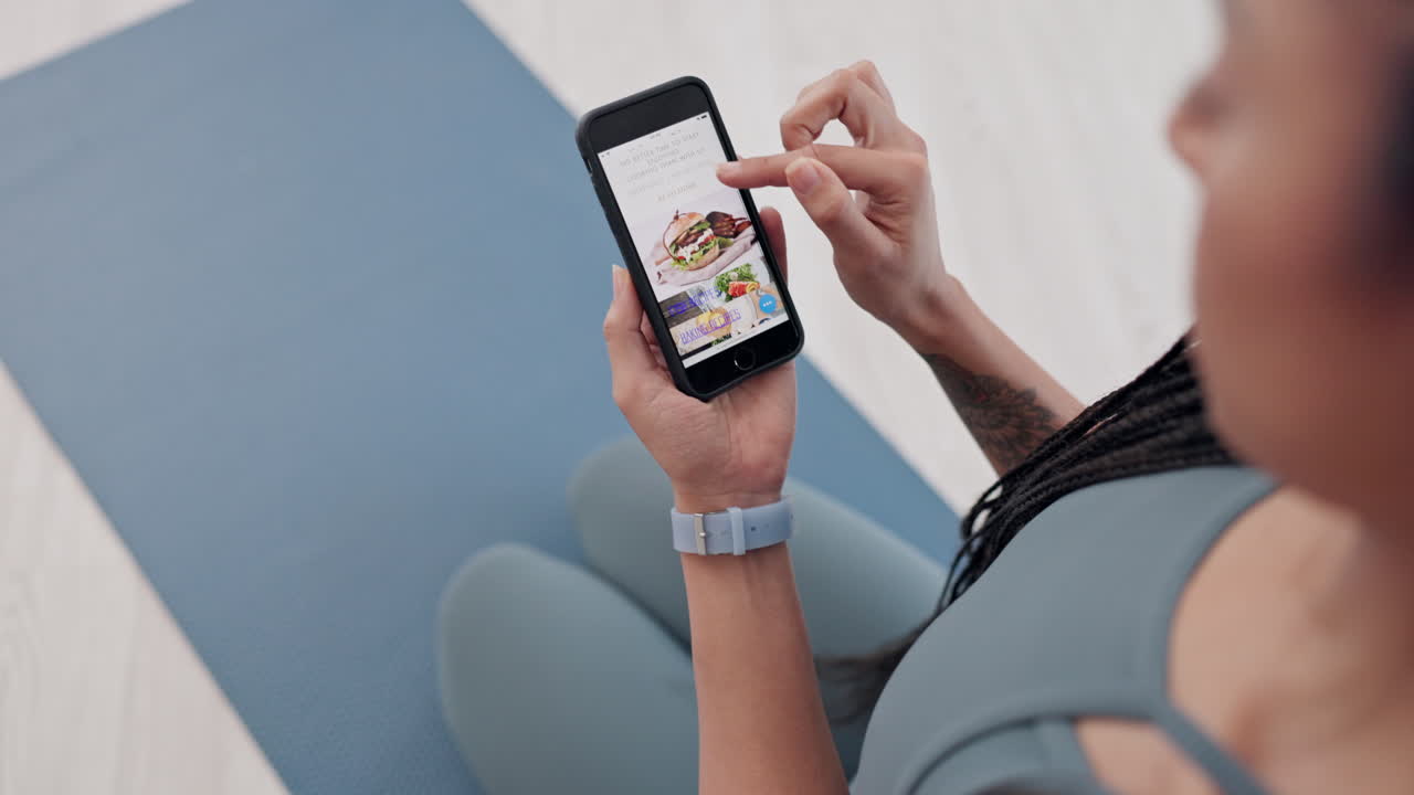 손,  ⁇ 드폰 스크린과 피트니스를 위한 여성