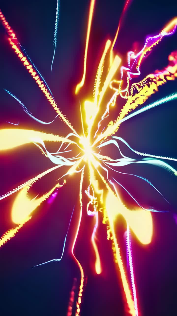 explosión de neón abstracta