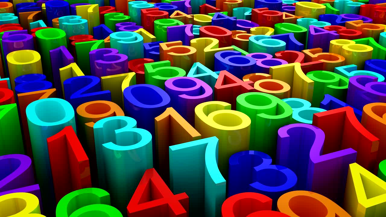 de los números de fondo